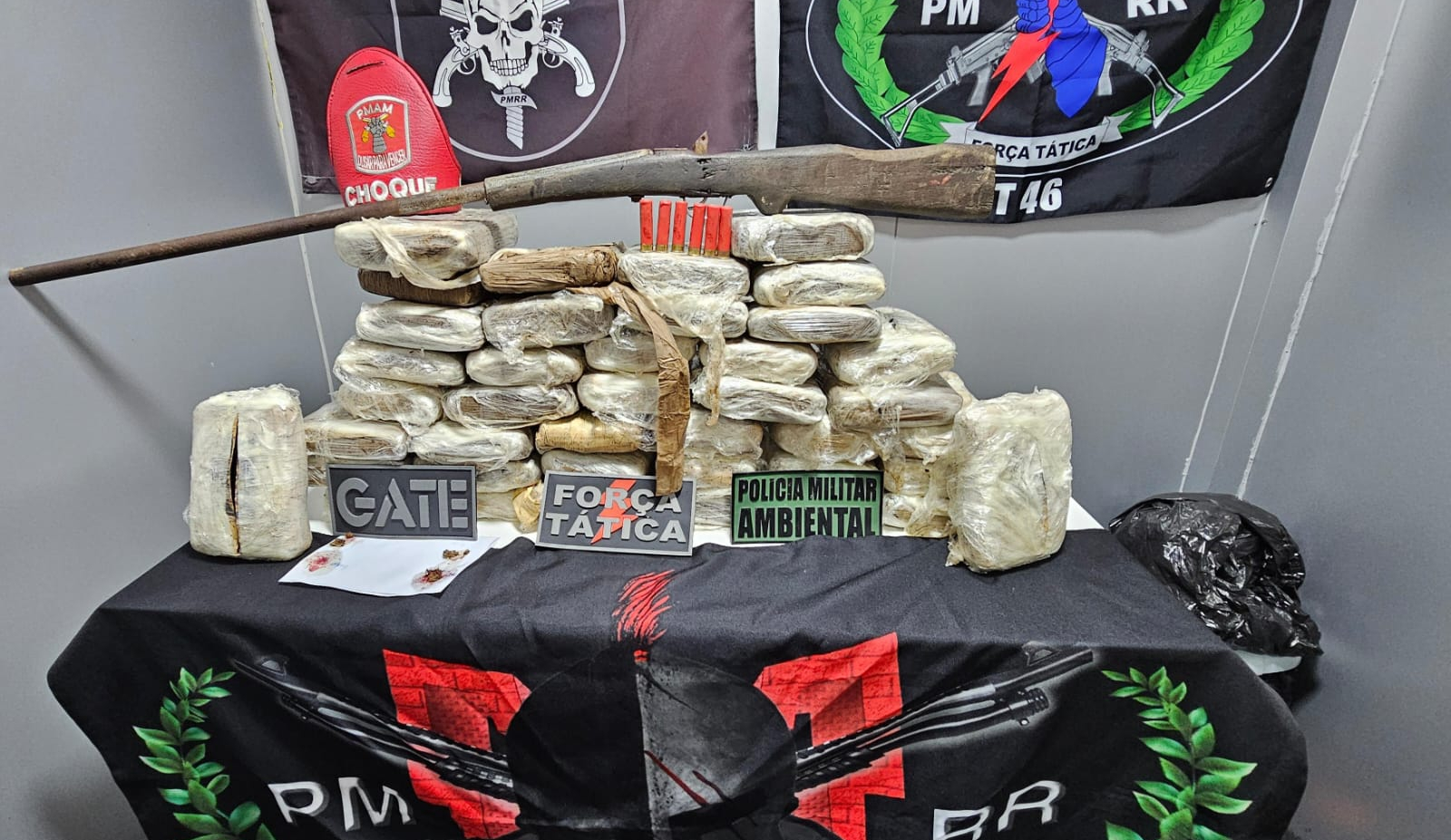 Em agosto, Bases Fluviais apreenderam cerca de 300 kg de drogas no interior do AM