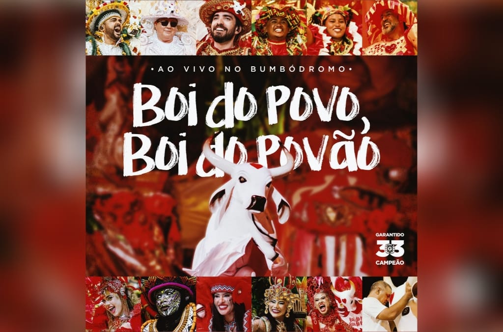 Boi Garantido lança versão ao vivo do álbum campeão “Boi do Povo, Boi do Povão” de 2025