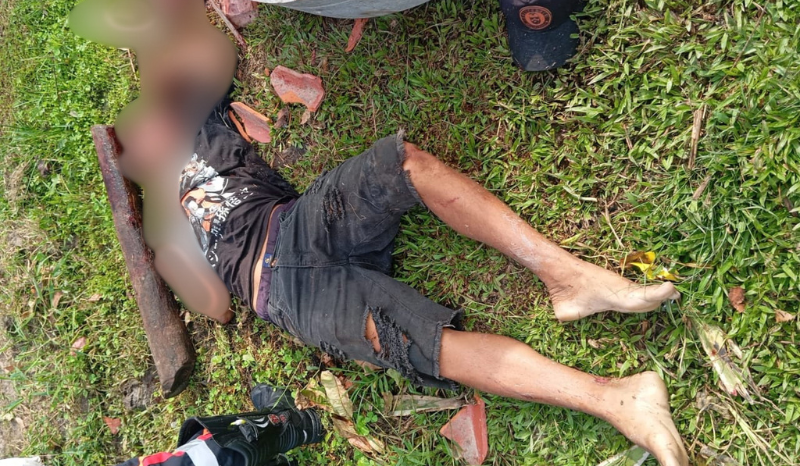 Homem é encontrado morto com rosto desfigurado após pauladas em Tabatinga