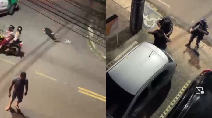 Vídeo: Briga entre PM e sargento da Marinha viraliza nas redes; veja