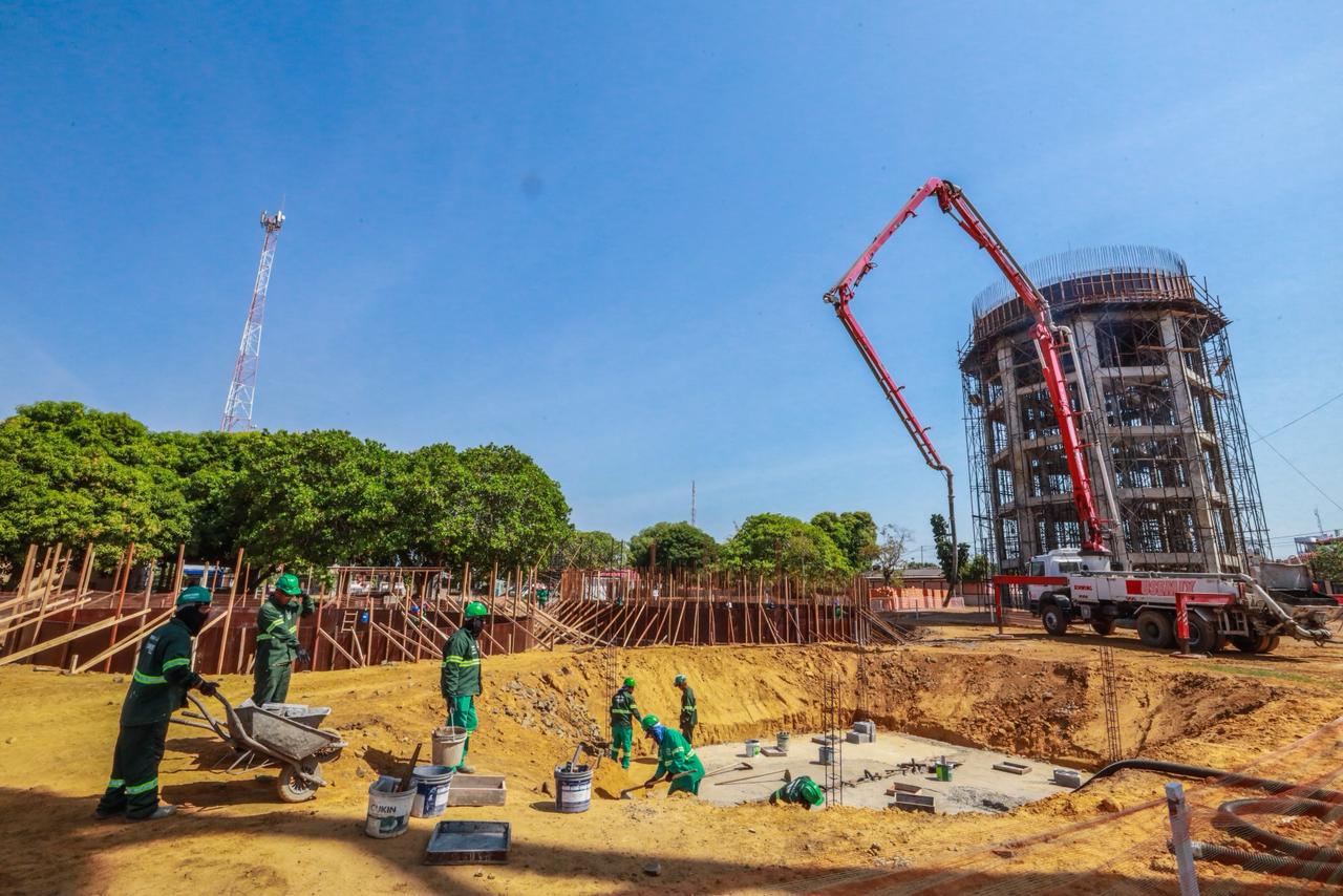 Prosai Parintins: Inicia mais uma etapa das obras do novo sistema de abastecimento de água