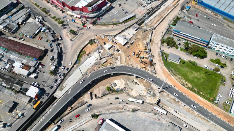 Obra do complexo viário Rei Pelé entra em fase de conclusão