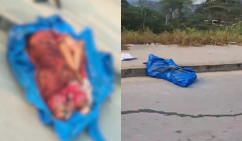 Corpo esquartejado é achado em lona na avenida Margarita