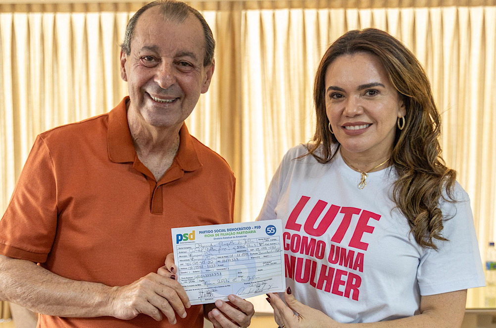 Alessandra Campelo se filia ao PSD e será pré-candidata a vice-governadora ao lado de Omar Aziz