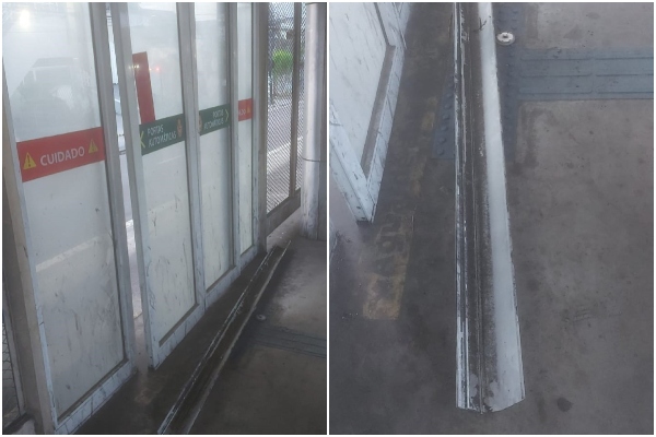 Vandalismo em portas automáticas do transporte coletivo gera prejuízo em Manaus