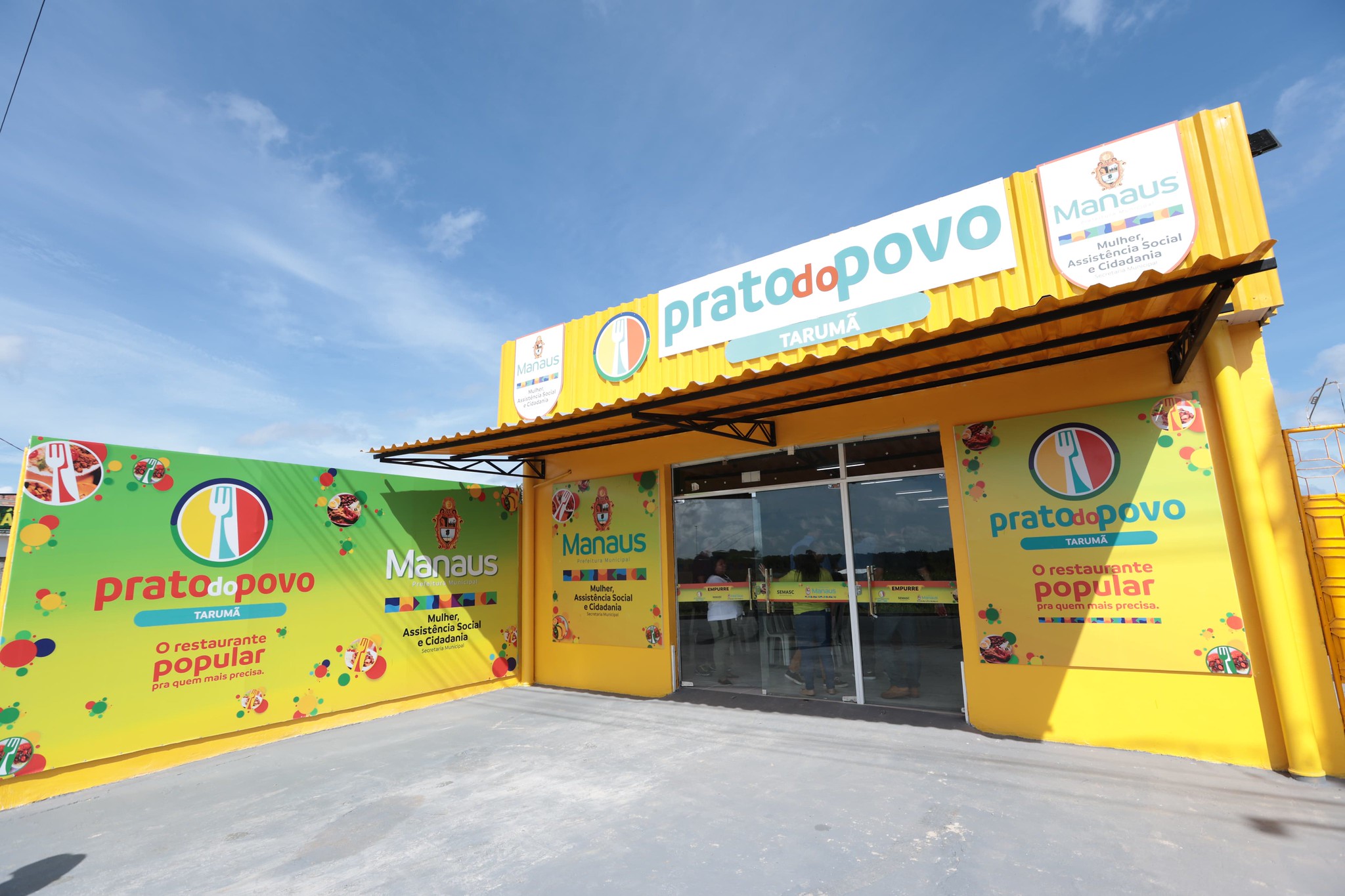 Nova unidade do Prato do Povo é inaugurada no bairro Tarumã-Açu