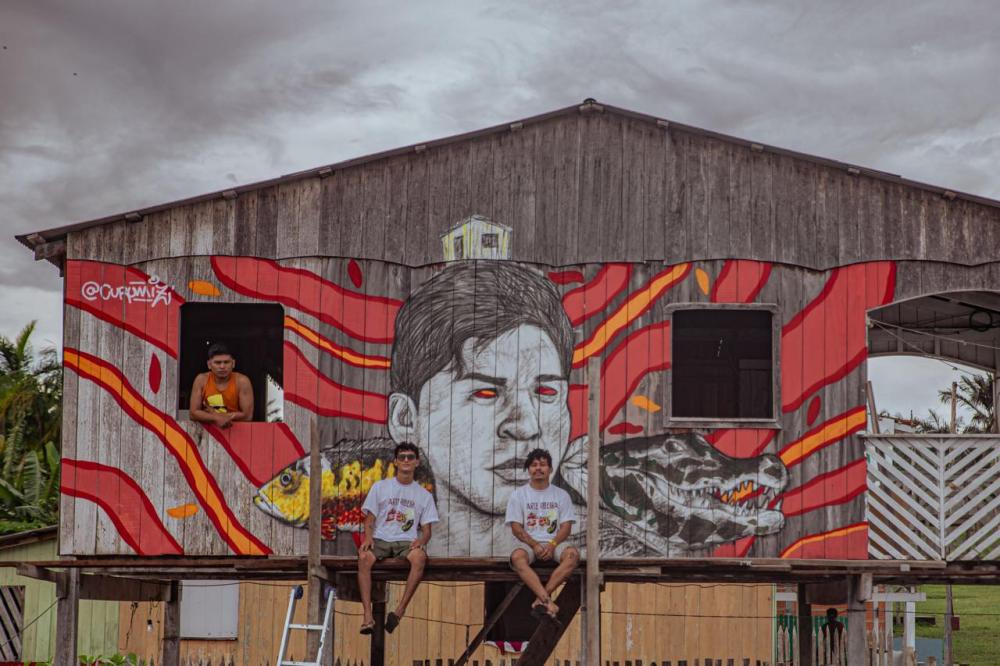 Arte Ribeira transforma comunidades ribeirinhas em galerias a céu aberto