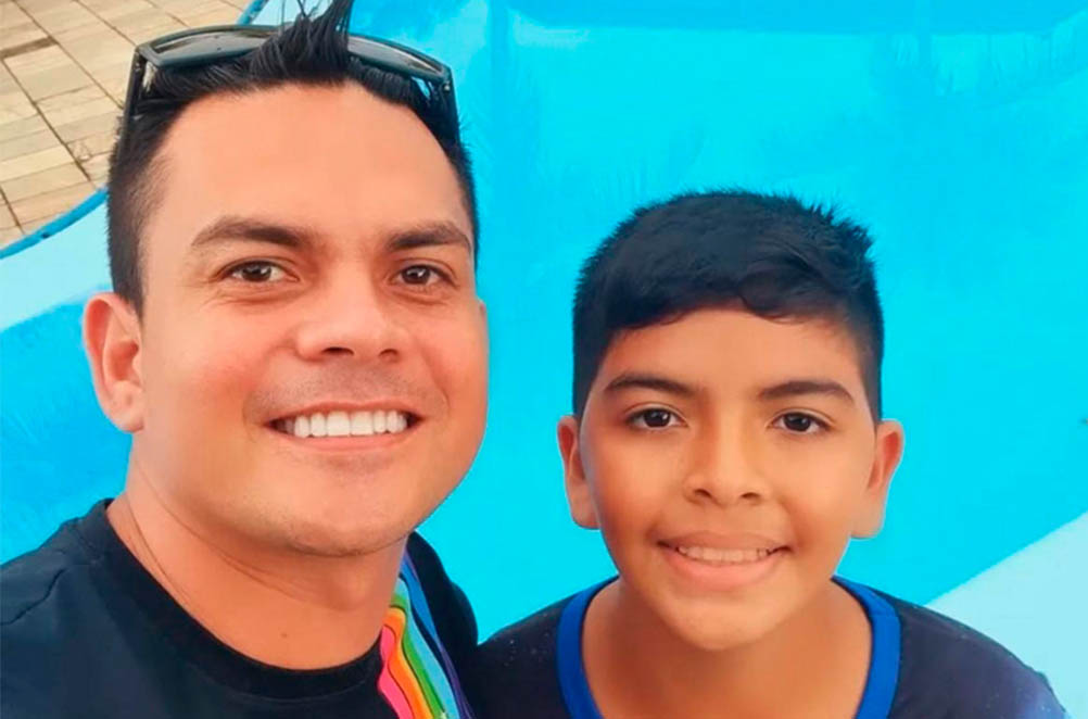 Edmundo Oran, posta foto pela 1ª vez com filho após acidente