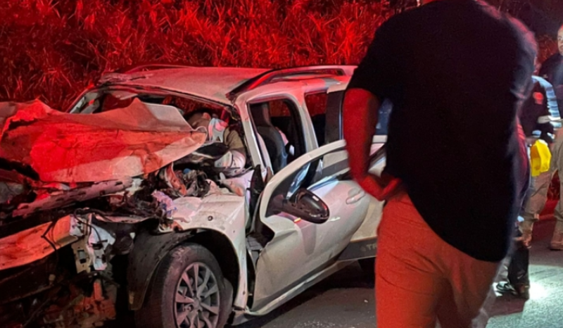 Mulher morre e quatro pessoas ficam feridas em acidente grave na BR-174