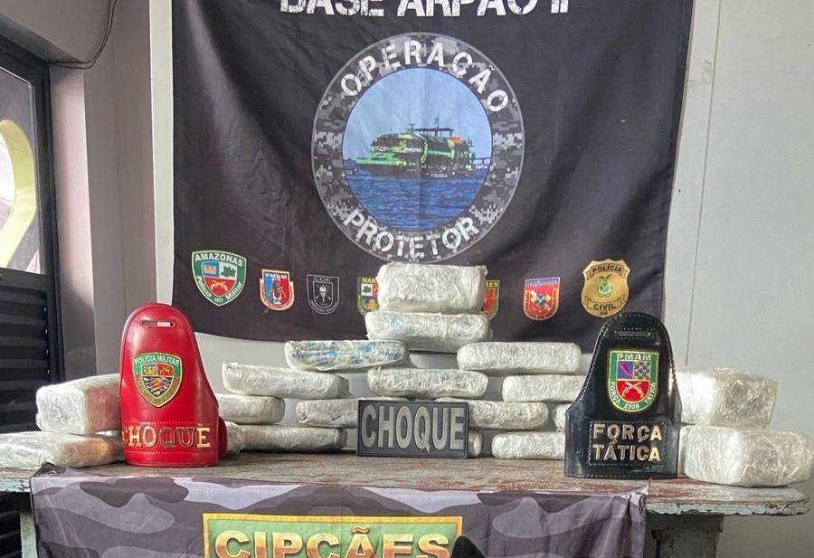 Base Fluvial apreendem drogas avaliadas em R$ 1,1 milhão