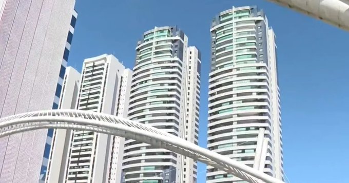 Jovem se joga do 5º andar de prédio de luxo para fugir do companheiro agressor