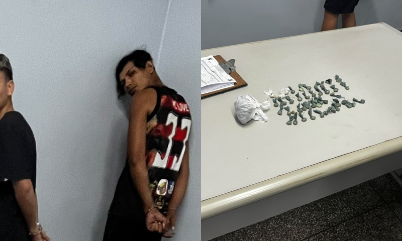 Rocam aborda dupla e apreende drogas na zona Norte de Manaus