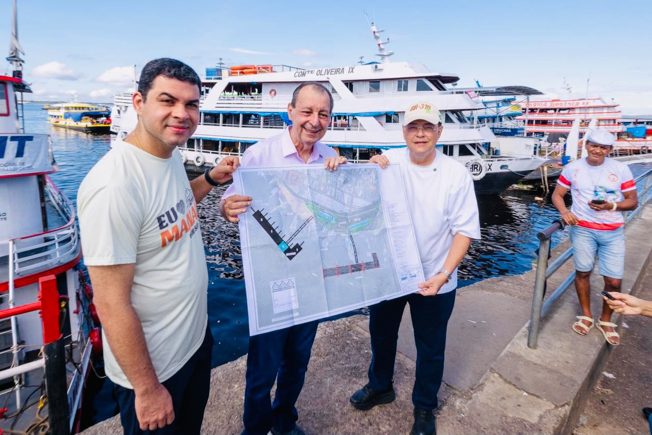 Braga acompanha avanço do projeto do novo Porto da Manaus Moderna