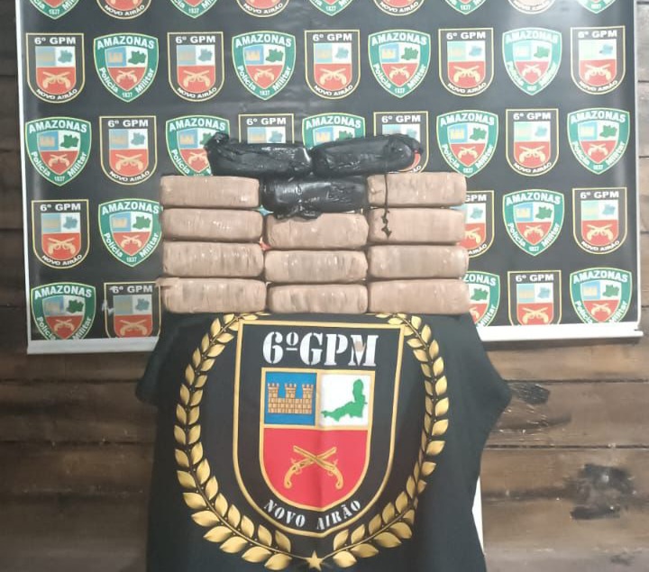 PMAM apreende 14 tabletes de entorpecente em Novo Airão