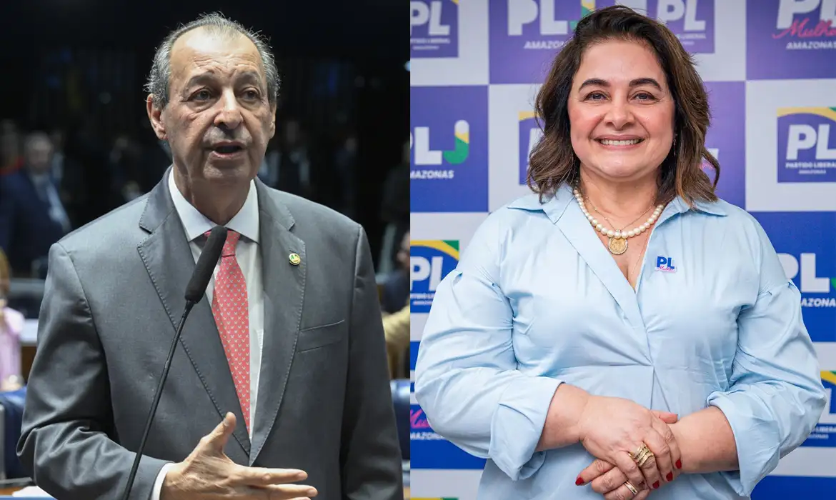Eleições 2026: Omar Aziz e Maria do Carmo disputam o Governo do Amazonas