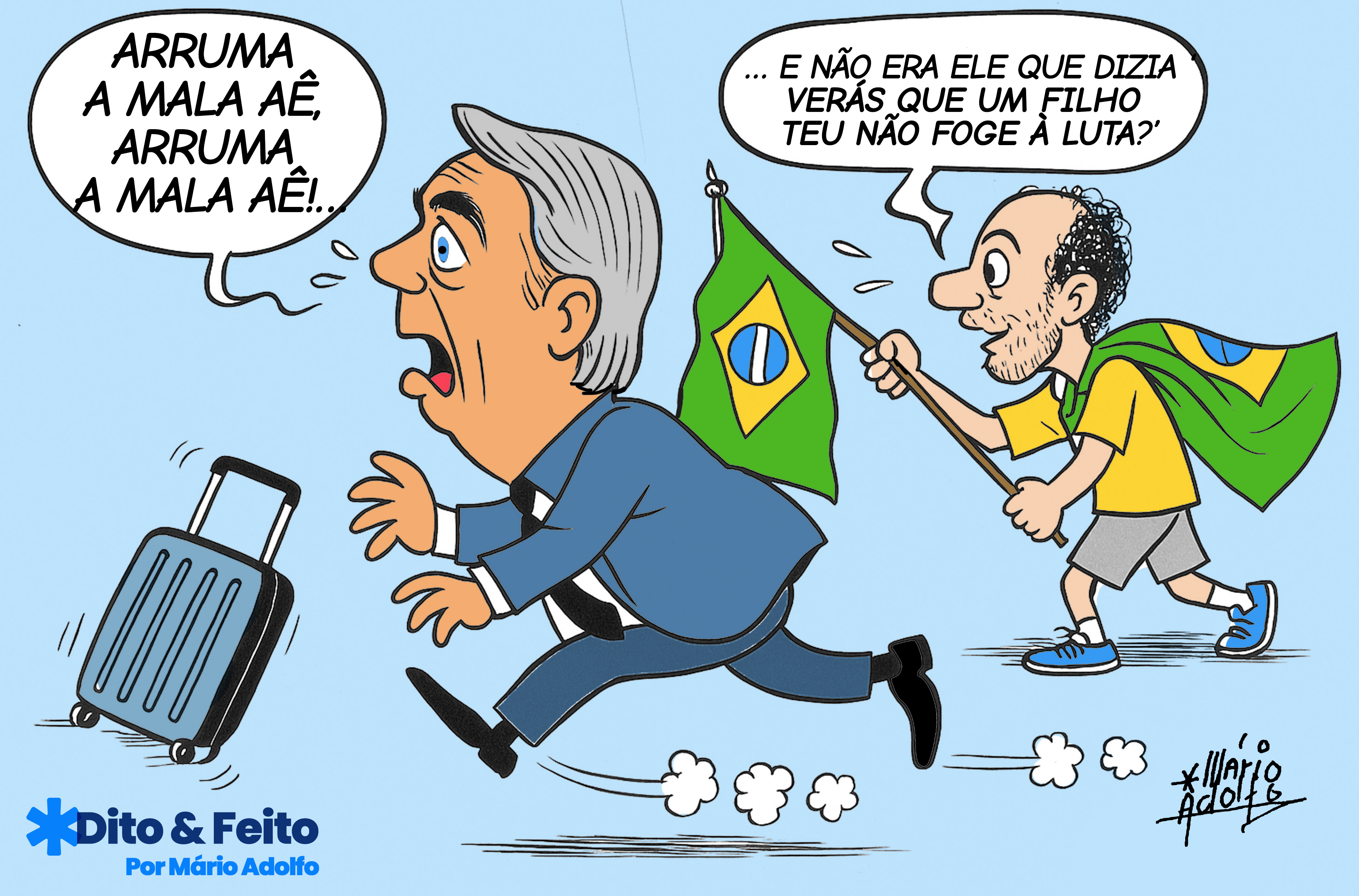 Dito & Feito - SEM SAÍDA - Agora só resta saber quando Bolsonaro vai fugir