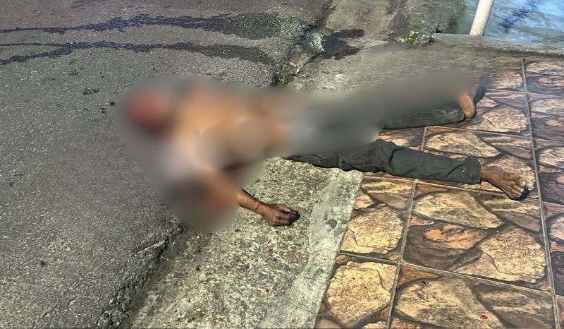 Vídeo: Homem é preso por matar morador de rua com pauladas e chutes na Cidade Nova