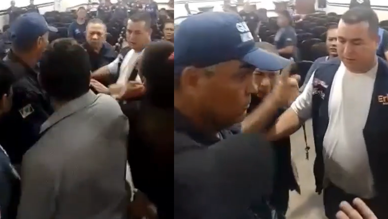 Vídeo: Prefeito de Rio Preto da Eva pira empurra advogado e grita