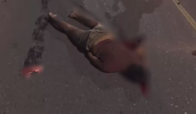 Imagens fortes: jovem universitário morre após acidente de trânsito em Parintins