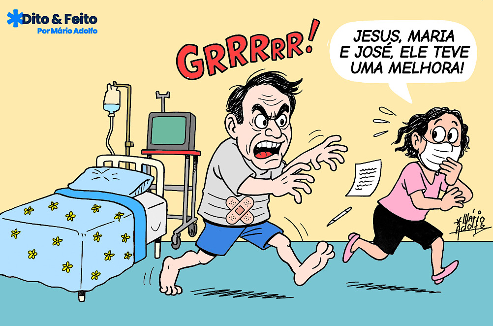 Dito & Feito: ACABOU O FAZ DE CONTA DA UTI, BOLSONARO!