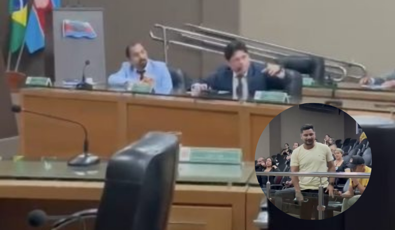 Vídeo: Vereador expulsa e ameaça algemar jornalista na Câmara Municipal de Itacoatiara