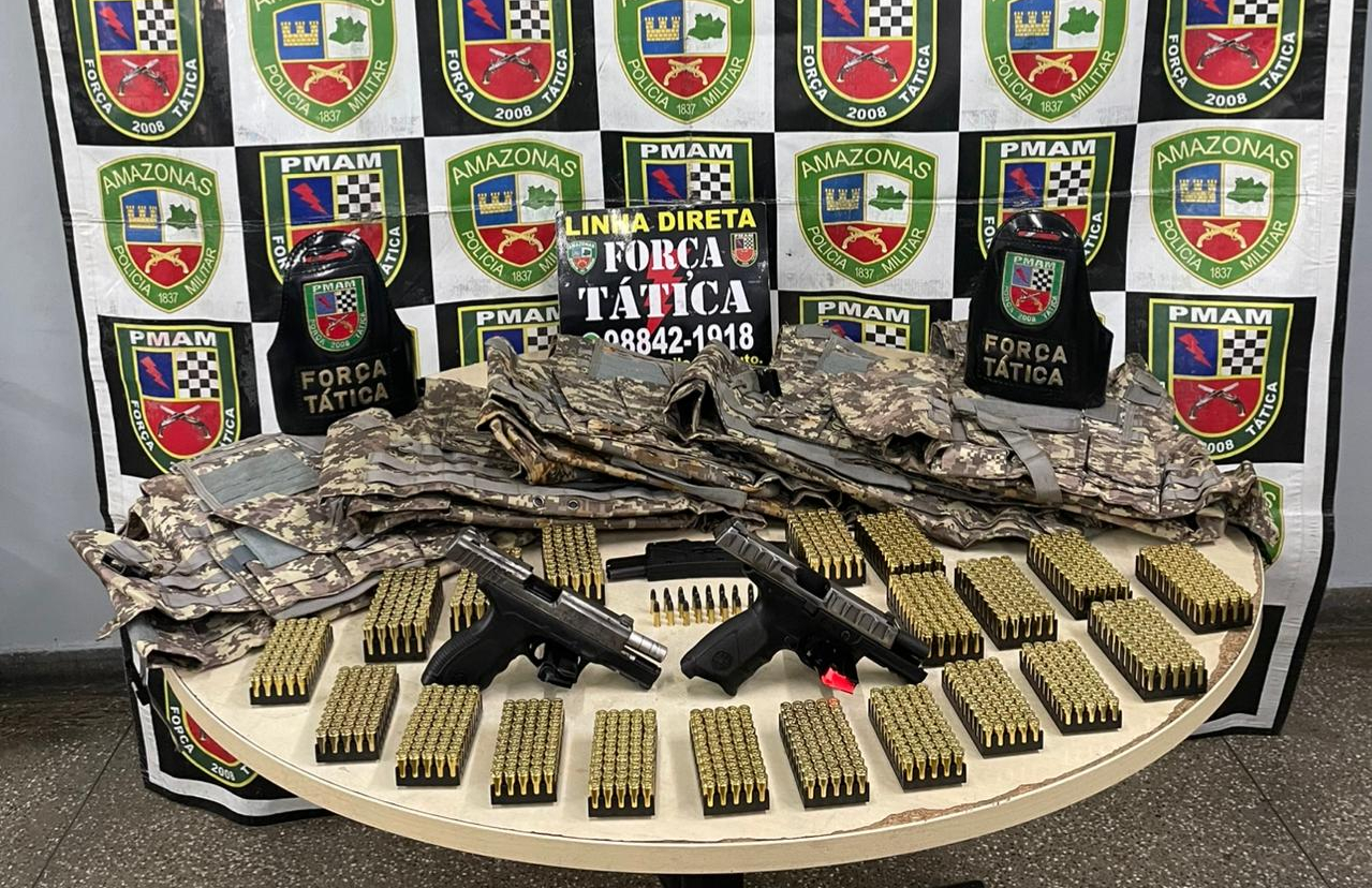 Operação apreende armas que seriam usadas em confronto entre facções em Manaus