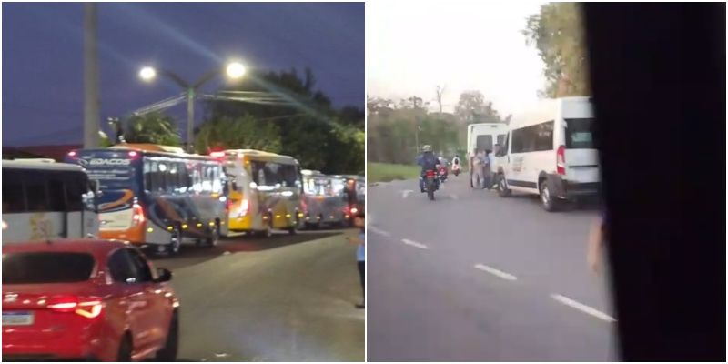 Vídeo: paralisação de transporte especial afeta trabalhadores do Distrito Industrial em Manaus