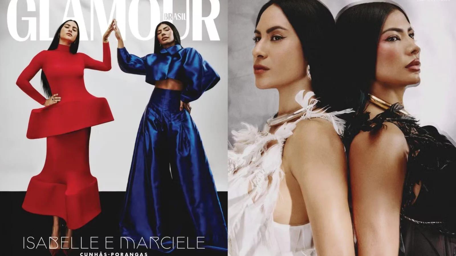 Isabelle e Marciele levam rivalidade de Parintins para capa da Glamour e série nacional