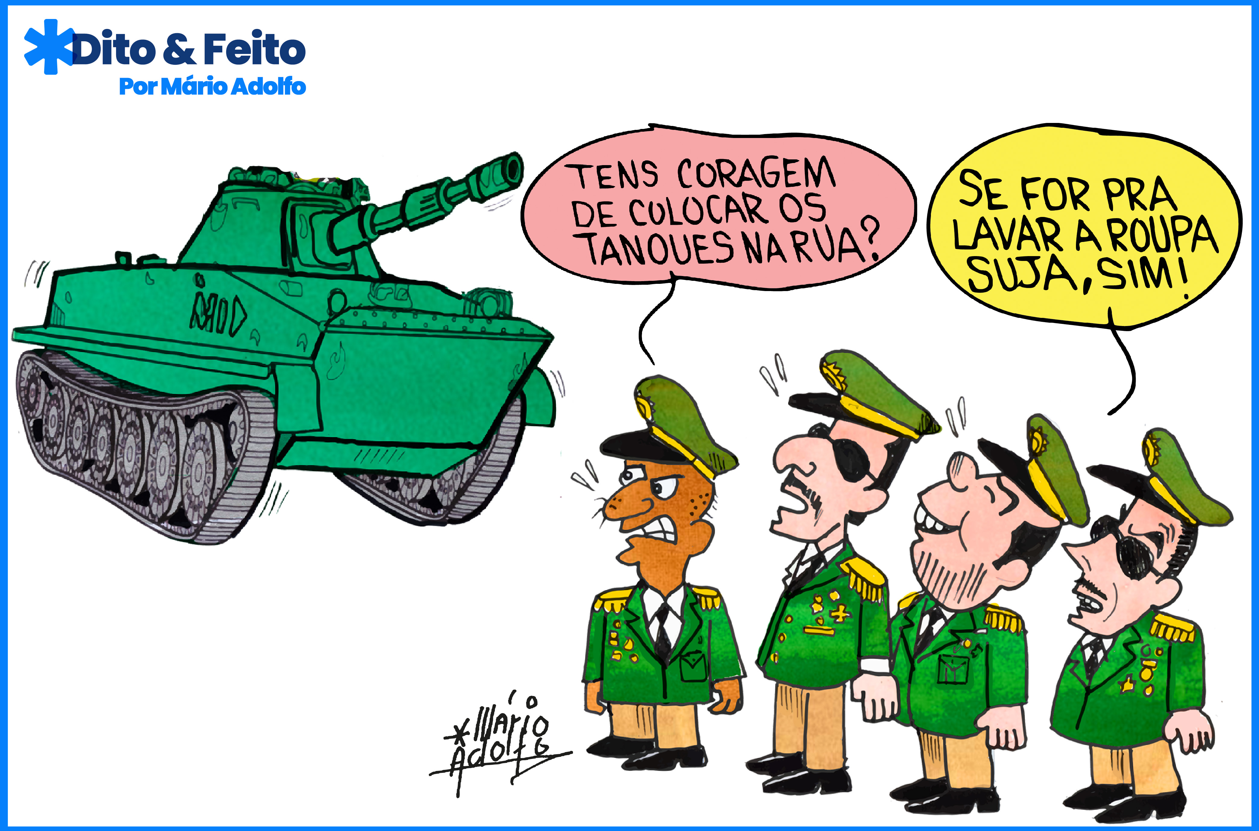 Dito & Feito: GOLPE NUNCA MAIS