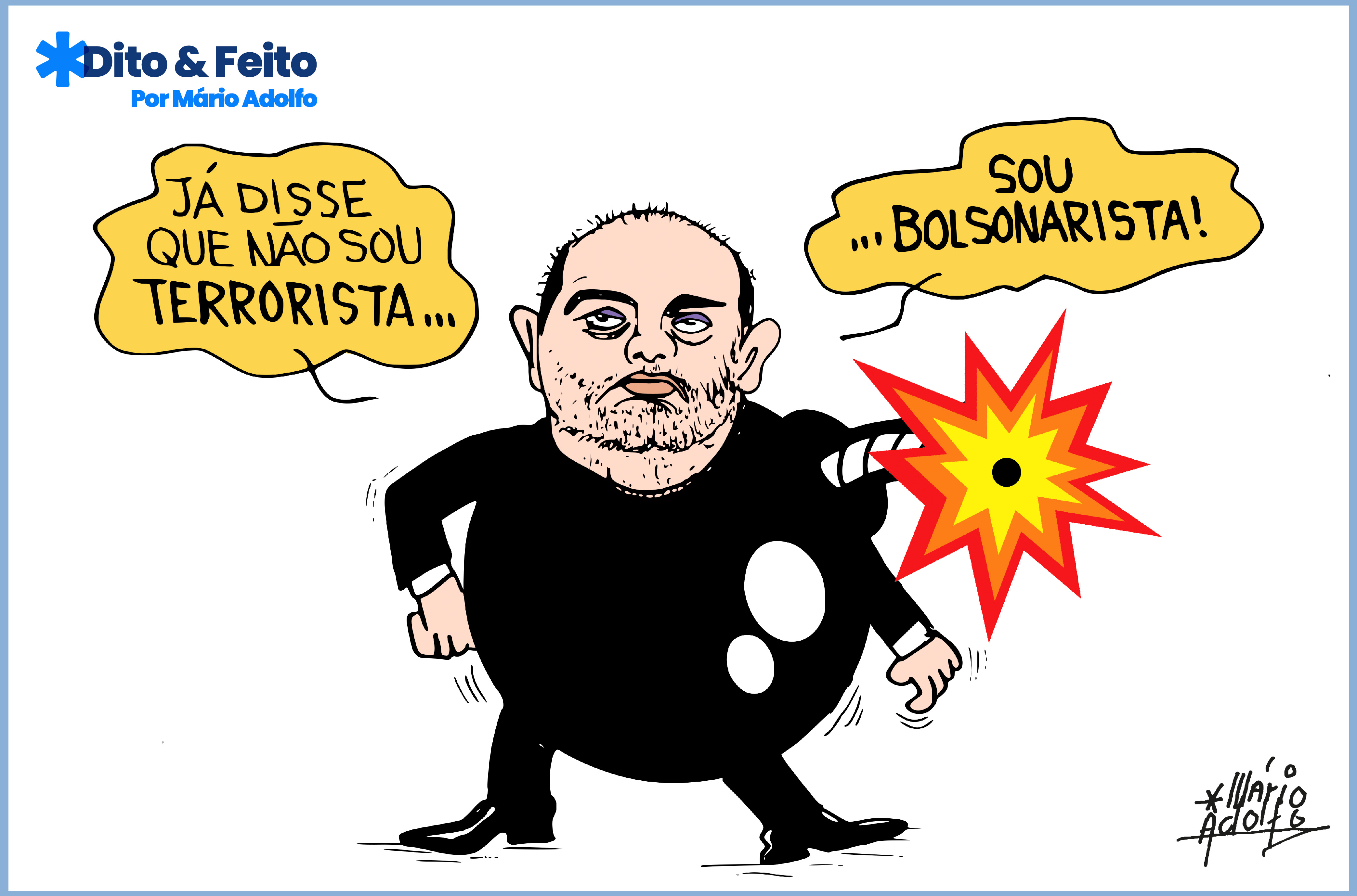 Dito & Feito: homem bomba que era muito macho se acovarda na CPMI e nega tudo