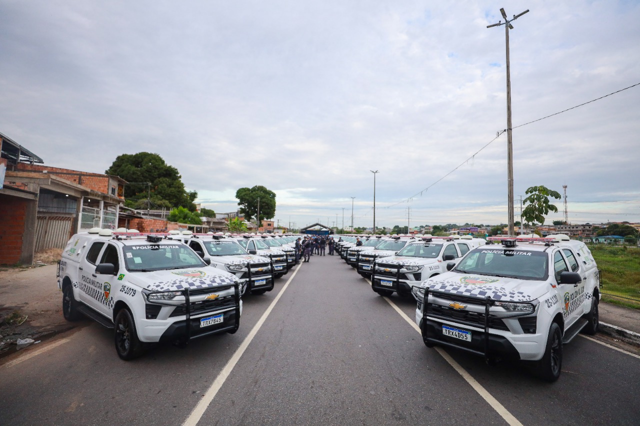 Forças de Segurança recebem mais de 360 novas viaturas para Manaus
