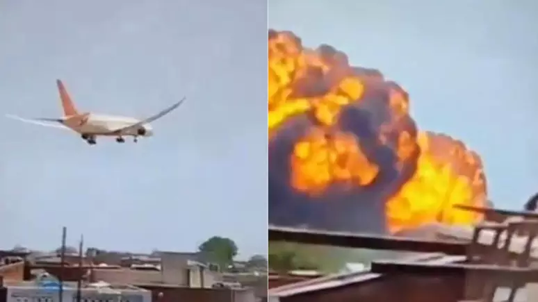 Vídeo: Avião com mais 240 pessoas cai na Índia logo após decolar