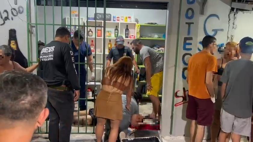 Vídeo: Comerciante é morto dentro da própria adega no bairro Colônia Terra Nova