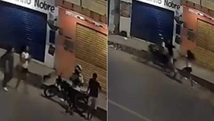 Vídeo: Mulher reage a assalto e é agredida por criminoso em Manaus