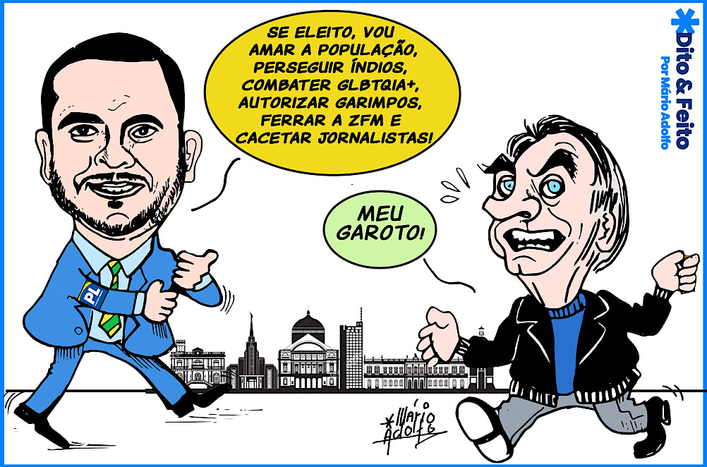 Alberto Neto e Jair Bolsonaro