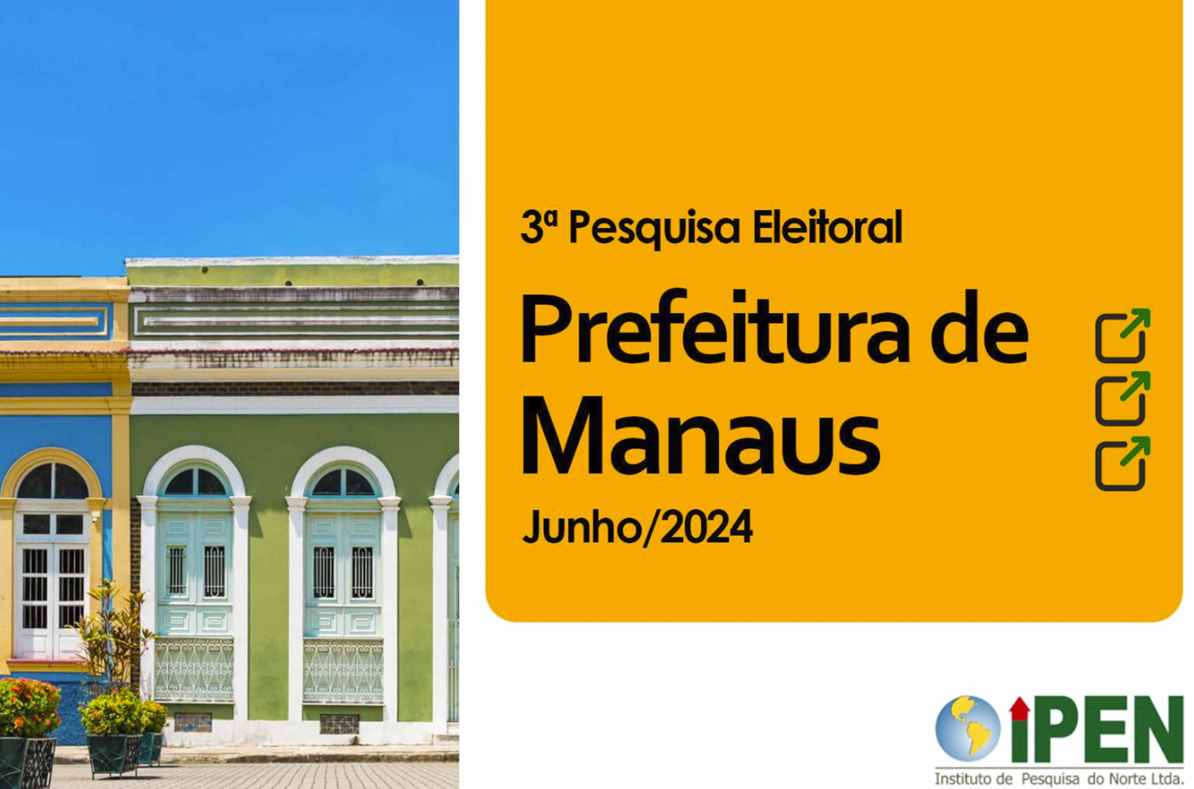 David cresce e Alberto Neto despenca na nova pesquisa IPEN para prefeito de Manaus