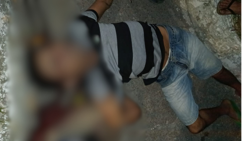 Imagem forte: ‘Bolacha’ é morto por ‘amigo da onça’ no Jorge Teixeira, em Manaus