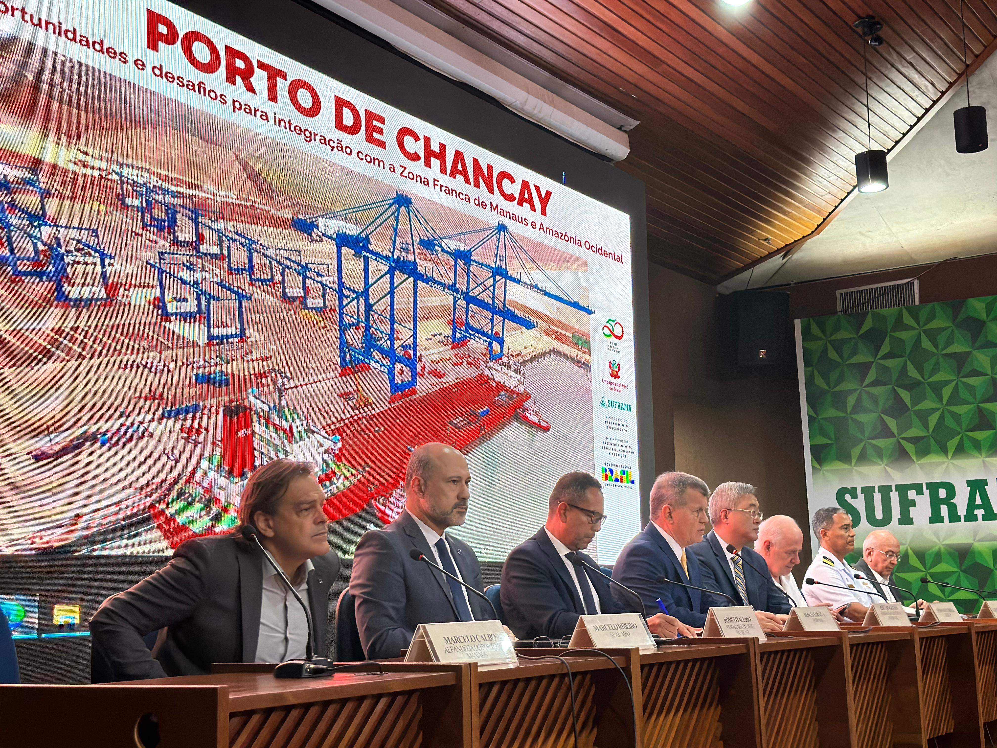Encontro discute integração entre o Porto de Chancay e a ZFM