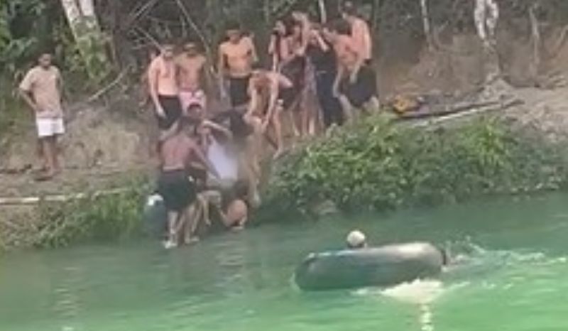 Vídeo: Jovem morre afogado em balneário de Manaus