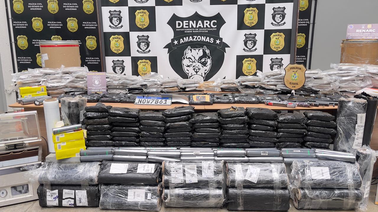 Polícia apreende mais de 200 quilos de drogas avaliadas em R$ 6,1 milhões no AM