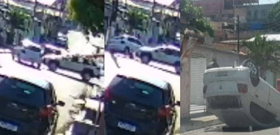 Acidente no bairro Alvorada