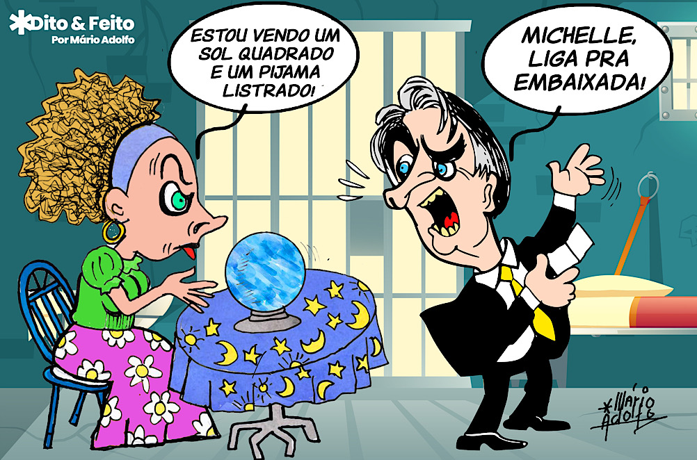 Dito & Feito - 'Bolsonaro será preso', avisa sensitiva Chaline