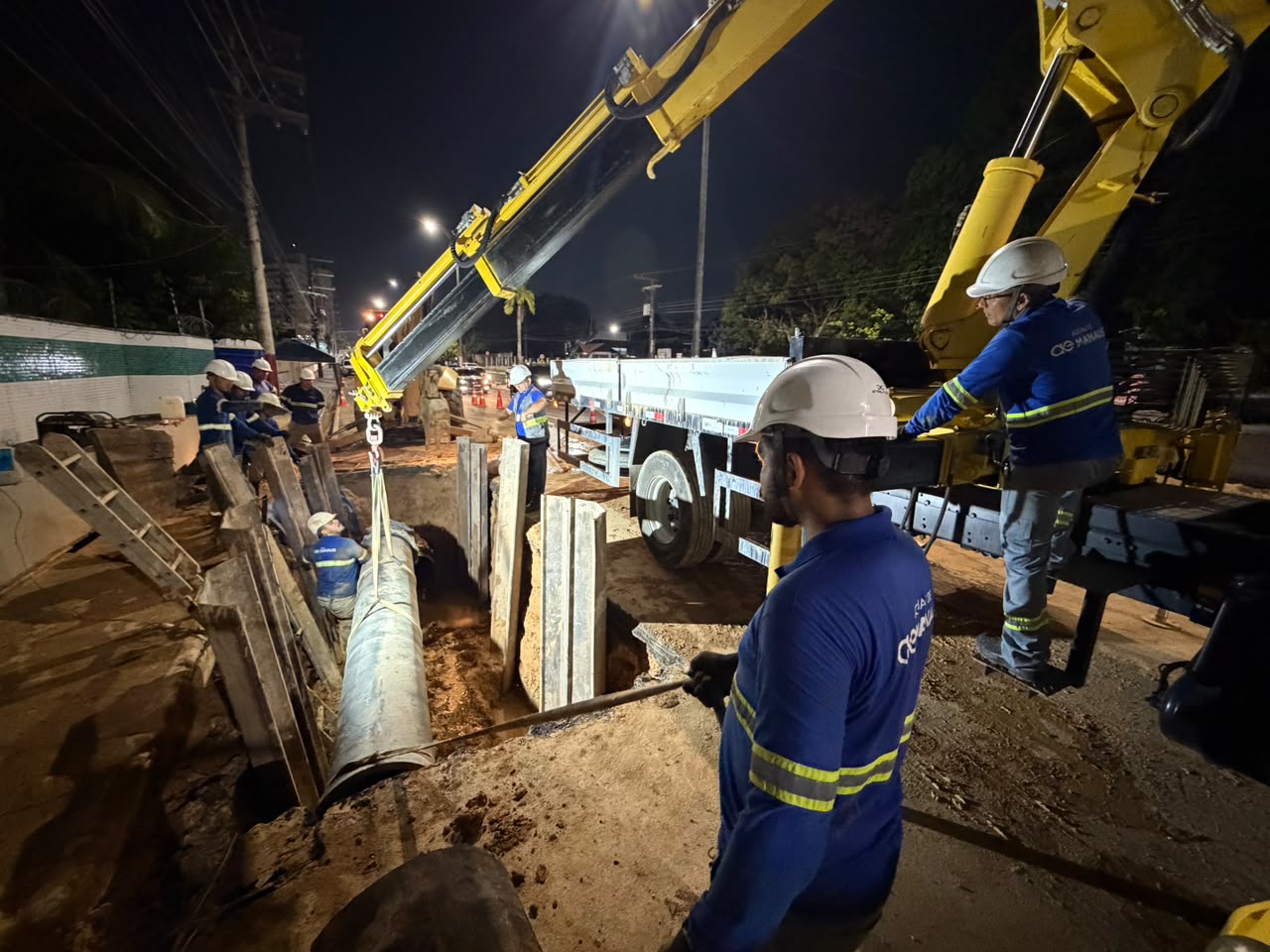 Águas de Manaus conclui manutenção emergencial na Compensa