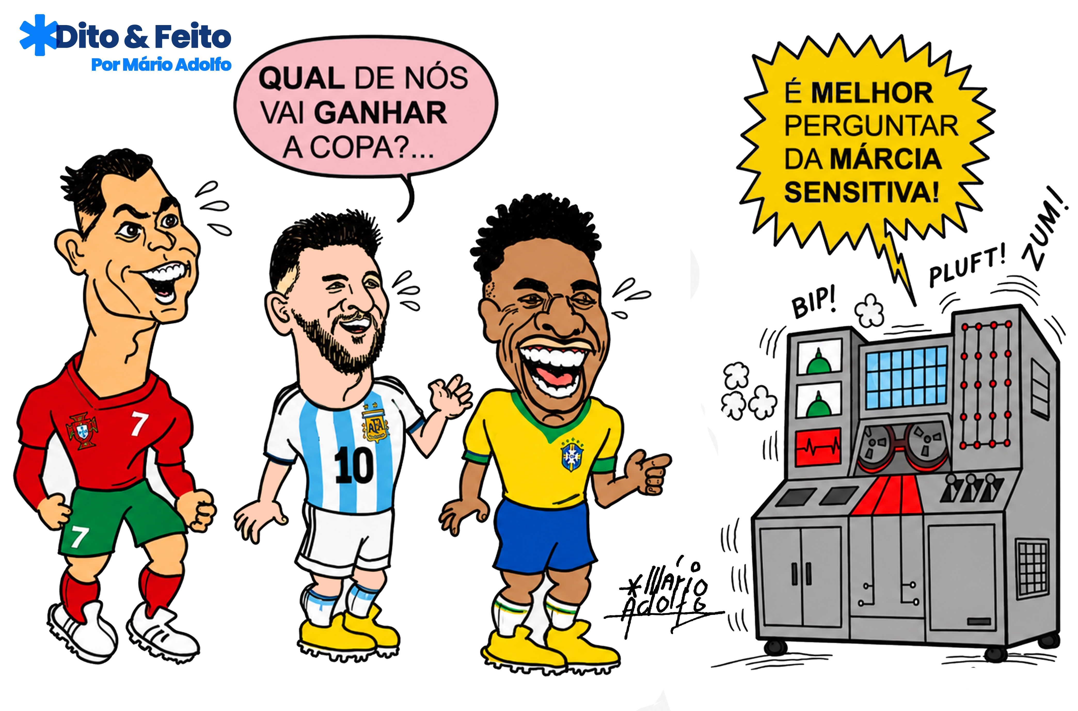 Dito & Feito - Quem  vai ganhar a Copa do Mundo? Máquina revela
