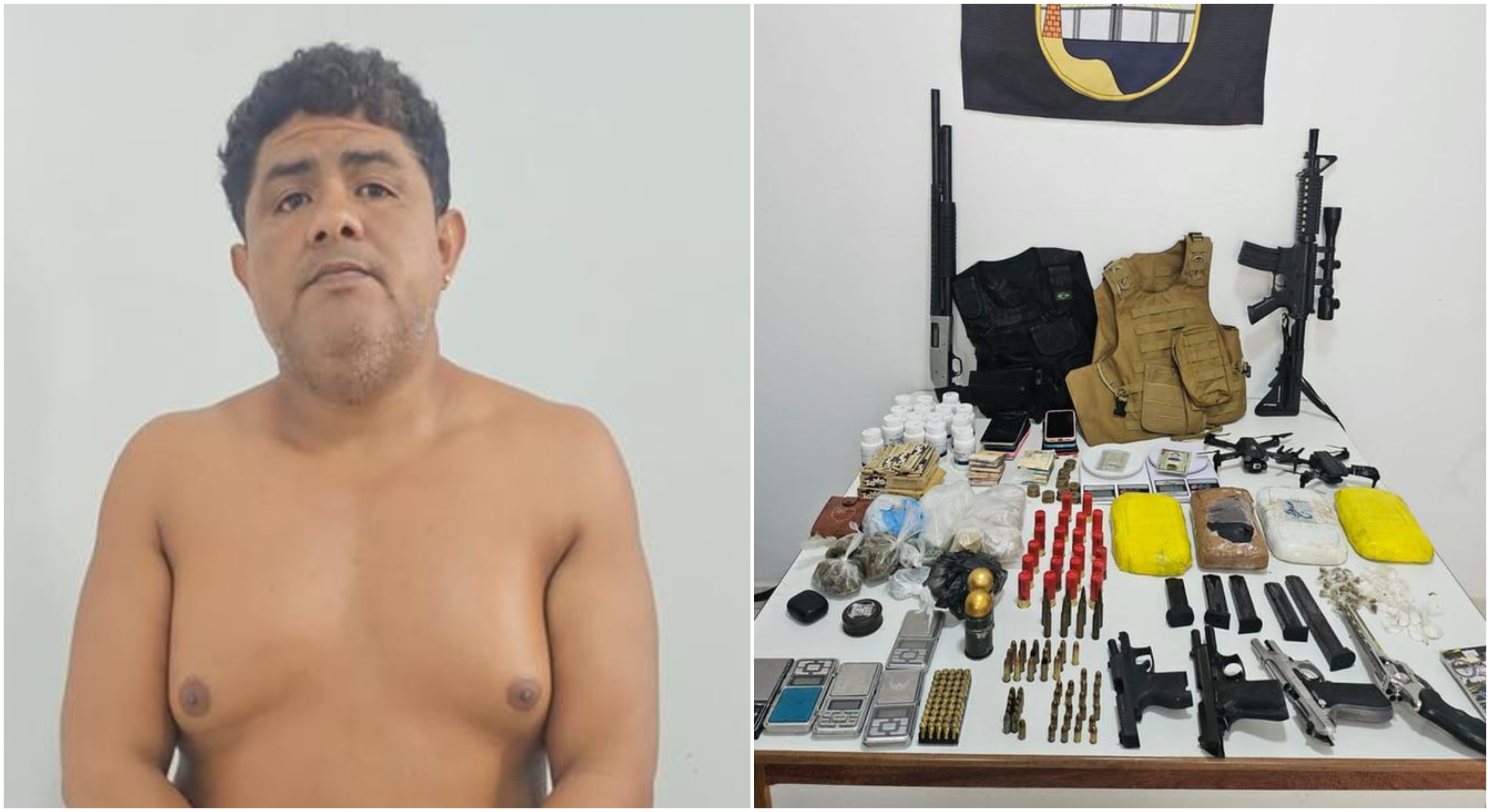 Chefe do CV, ‘Pacu’ é preso com armas e drones em Iranduba