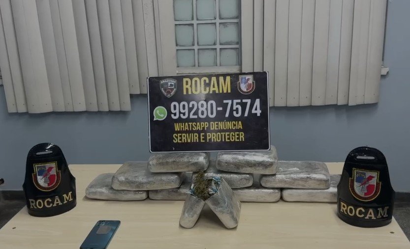 Homem é preso com 10 kg de maconha em carro na zona norte de Manaus