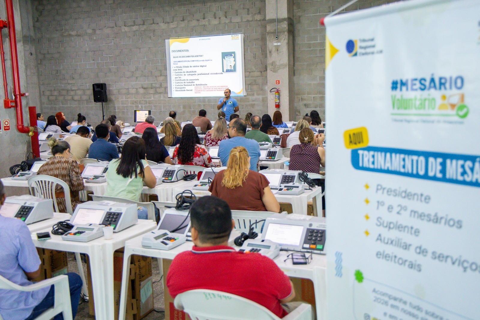 TRE-AM inicia capacitação de mais de 42 mil mesários para as Eleições 2026