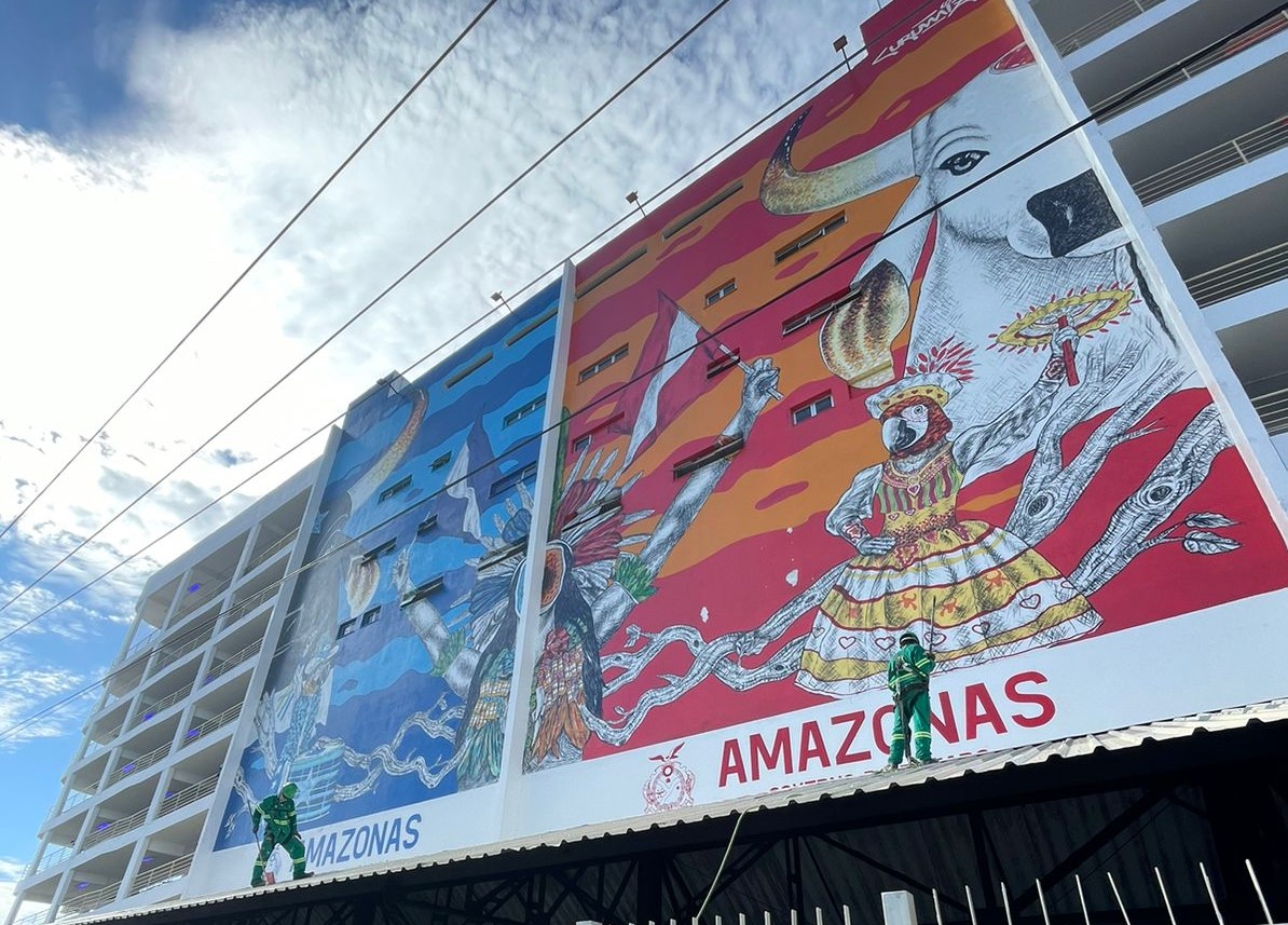 Governo do AM executa obra de reforma e manutenção do Bumbódromo de Parintins