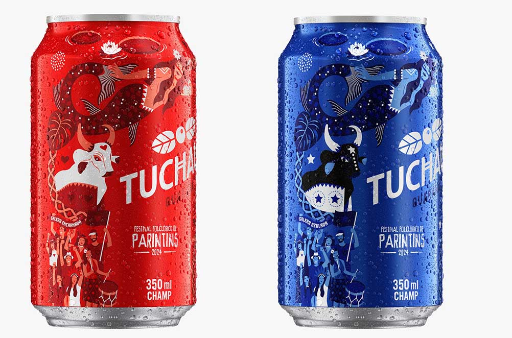 Guaraná Tuchaua apresenta campanha em homenagem às torcidas dos Bois Caprichoso e Garantido