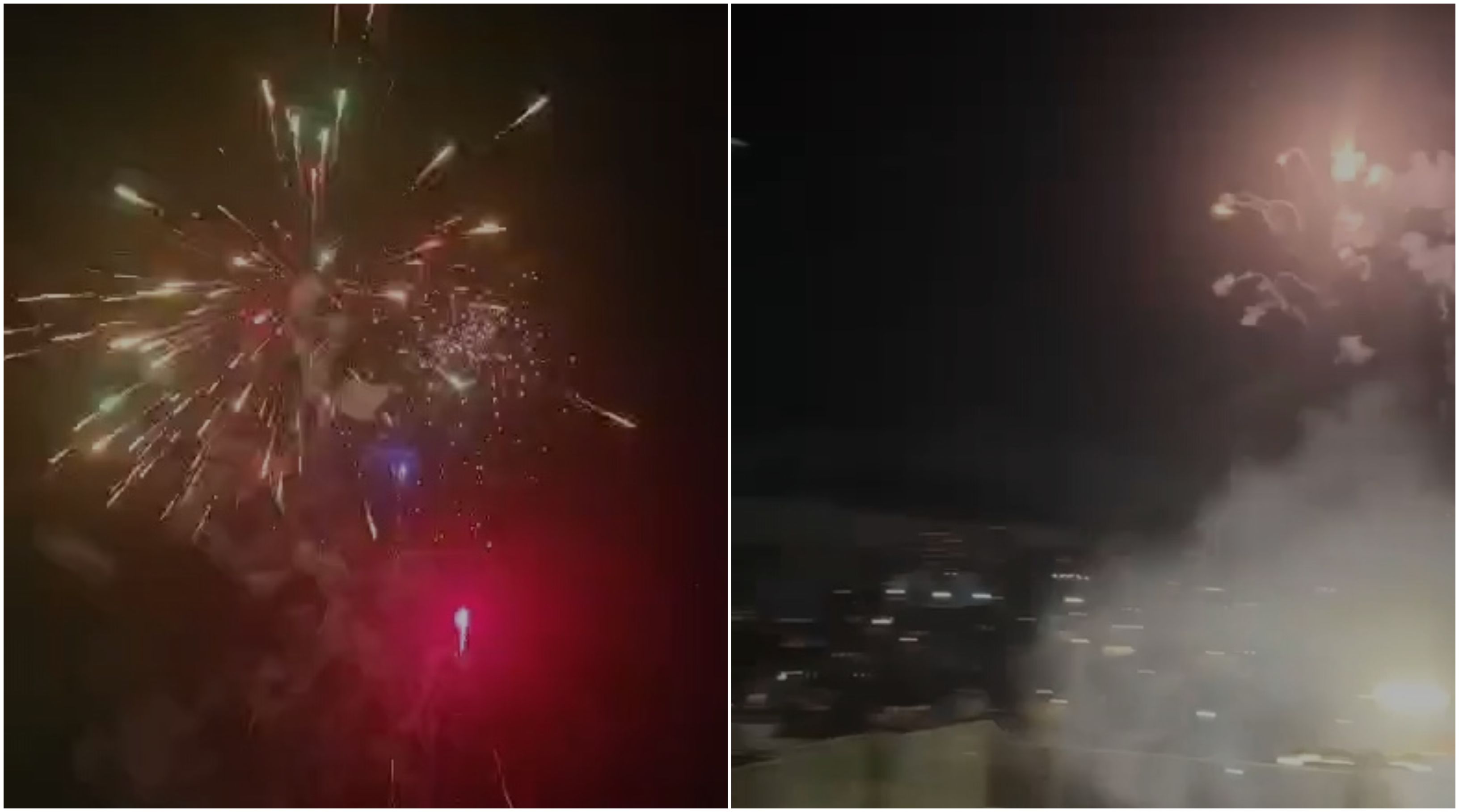 Vídeo: foguetório é registrado em várias zonas de Manaus